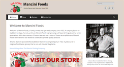 Desktop Screenshot of mancinifoods.com