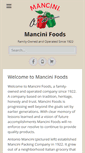 Mobile Screenshot of mancinifoods.com
